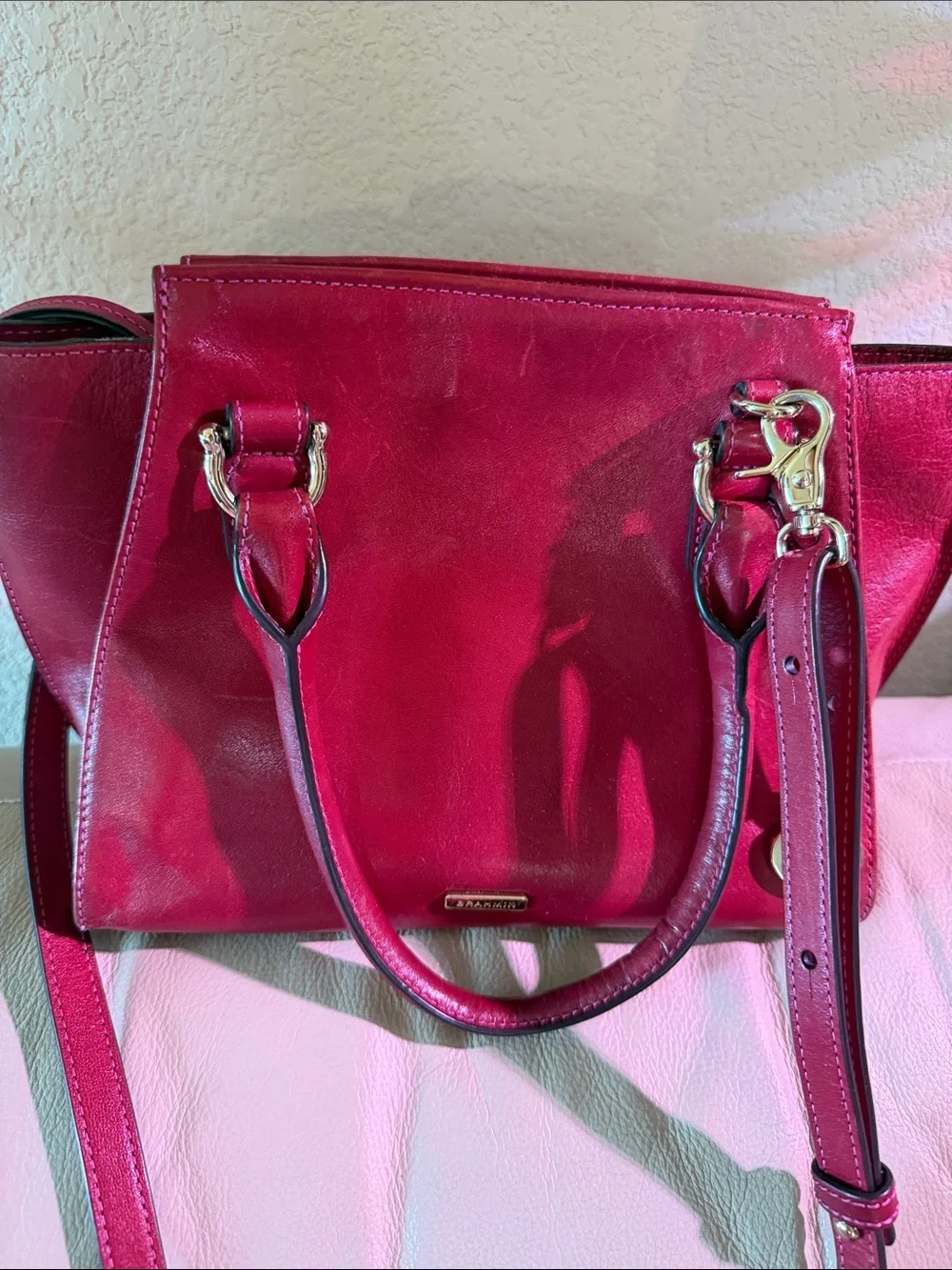 Brahmin Mini Priscilla Fuchsia Topsail
